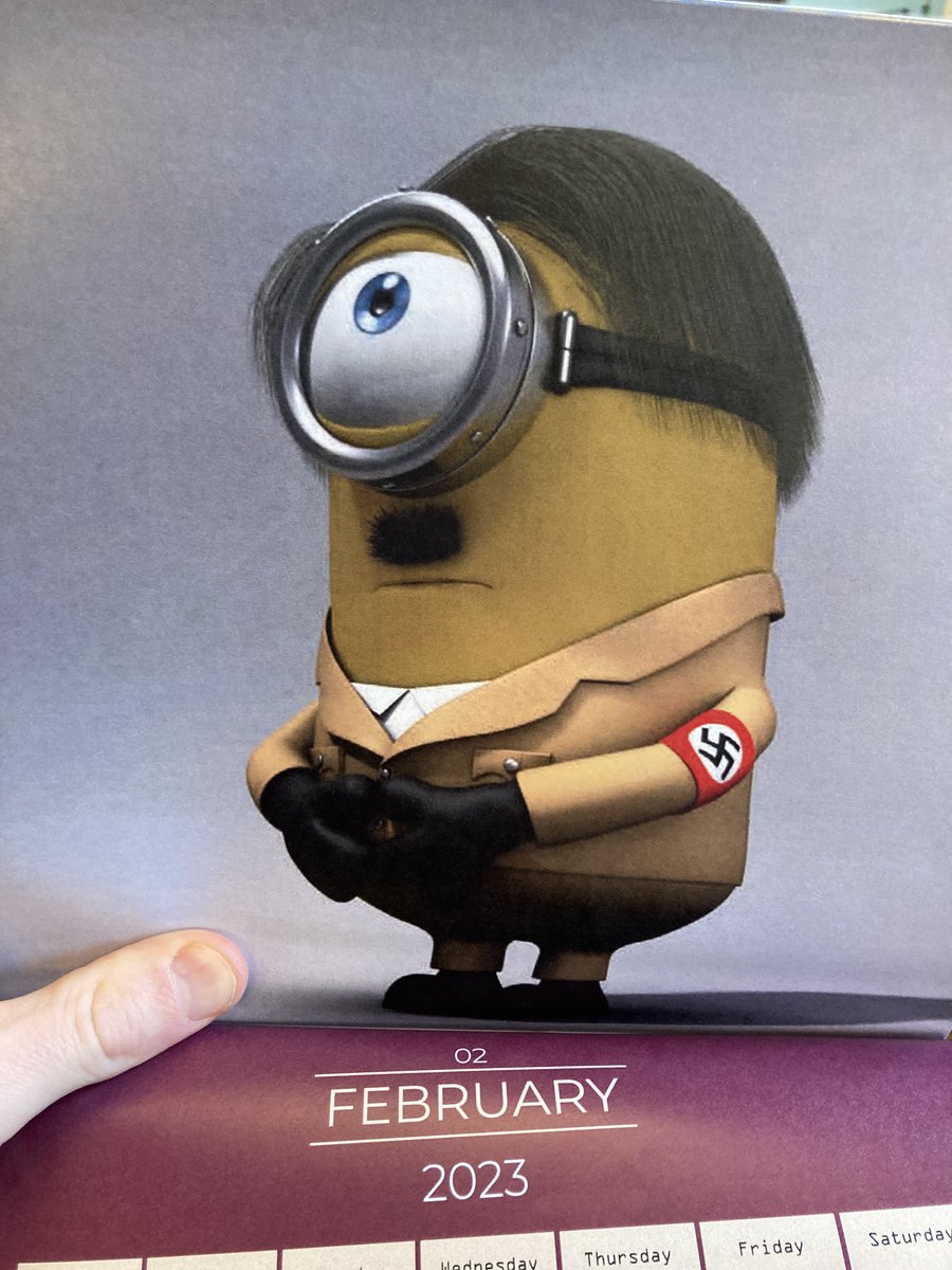 Minion Calendar 2023 Kyle Austin On Twitter: "Merry Christmas To Everyone Except For Whoever  Snuck A Hitler Into The Minions Calendar My 4-Year-Old Received. Seriously,  What The Hell? Https://T.co/Y4Bkt36Zc9" / Twitter
