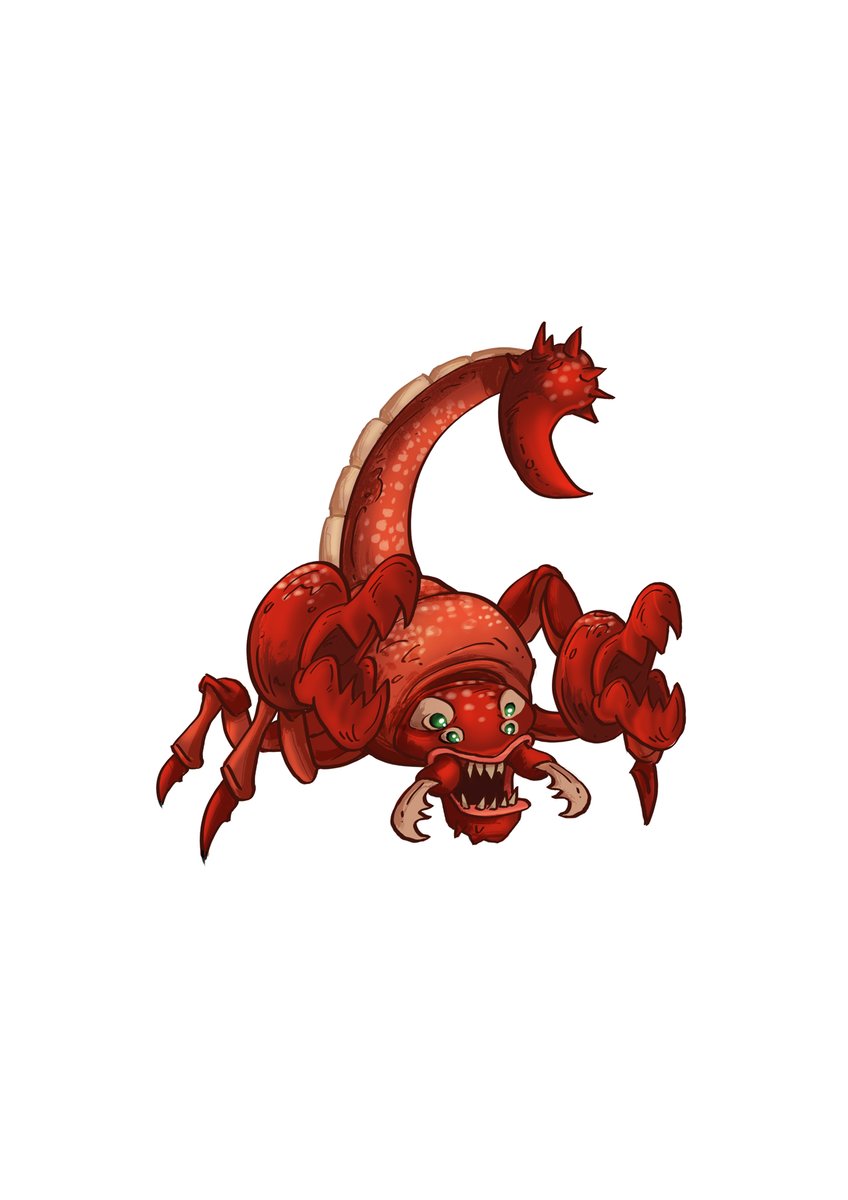 hsbgames's tweet photo. This #screenshotsaturday we got some enemy concepts from our action card battler #Microcardbattler! Check out the Grimwind Scorpion - a well oiled stinging machine that doesn't mind bone crushing pinches either. Follow us for more! #indiedev #gamedev @YoYoGames https://t.co/vH5EbMS0i9