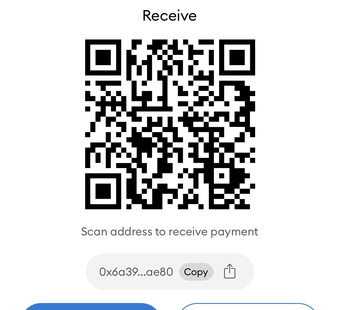 StudentofNFTs's tweet photo. @hugo_eth Any amount would be appreciated!

0x6a3918a3EA9684A103dB88447314059a2aE8ae80 https://t.co/5Axw4v1saA