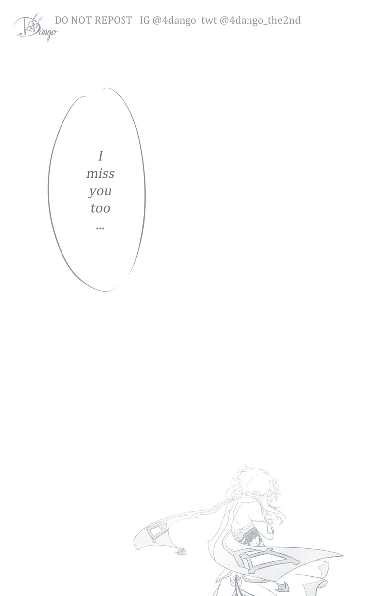 4dango_the2nd's tweet image. Missing You [2/2]

Even if they are separated from you

#GenshinImpact #原神 #aether #lumine