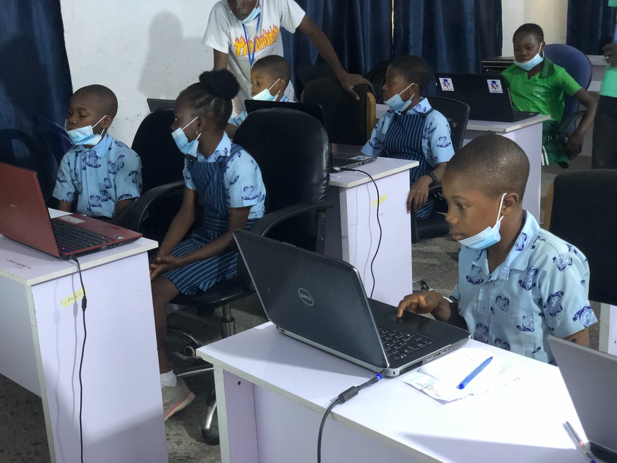 sfg_edtech's tweet photo. To wrap up #CSFirst workshops during the #CSEdWeek supported by @Google. Last week, over 193 children learned #Coding skills in Ogbomoso, Epe and Abeokuta using Google #CSFirst #Curriculum and #Scratch programming tool. 

@Googleafrica #CSEverywhere #SFGEdTechInitiative #EdTech https://t.co/QwmJU5hFul