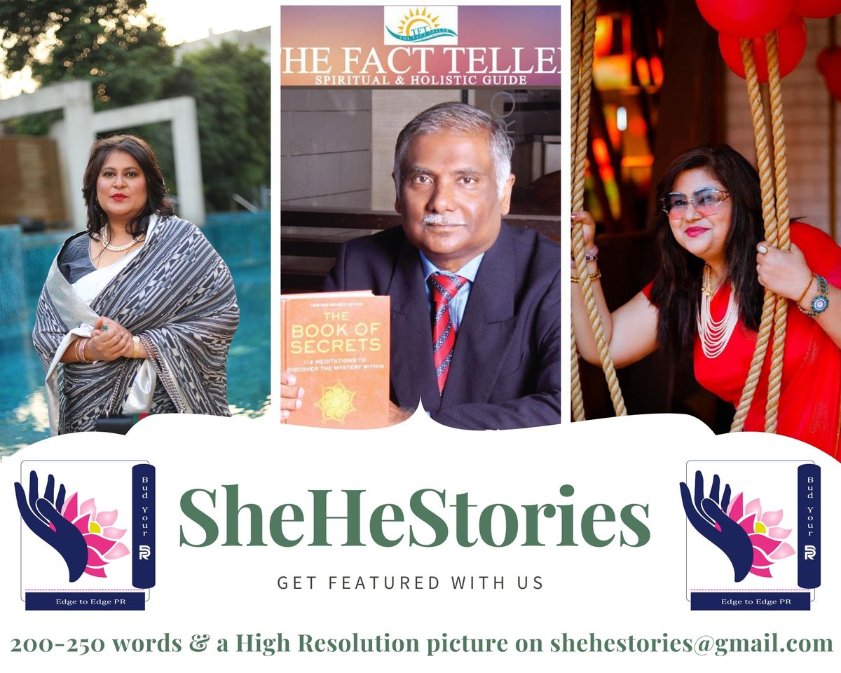 NehaKala12's tweet photo. SheHeStories is an extremely simple initiative to promote "What we do"

Send us your Profile(200-250 words) alongwith a High resolution Pic on shehestories@gmail.com

Team Neha Kala

#SheHeStories #SHStories #NehaKalaInitiative #NehaKala #SheHeStoriesbyNK #ConceptbyNehaKala https://t.co/5p8x3CBwB1