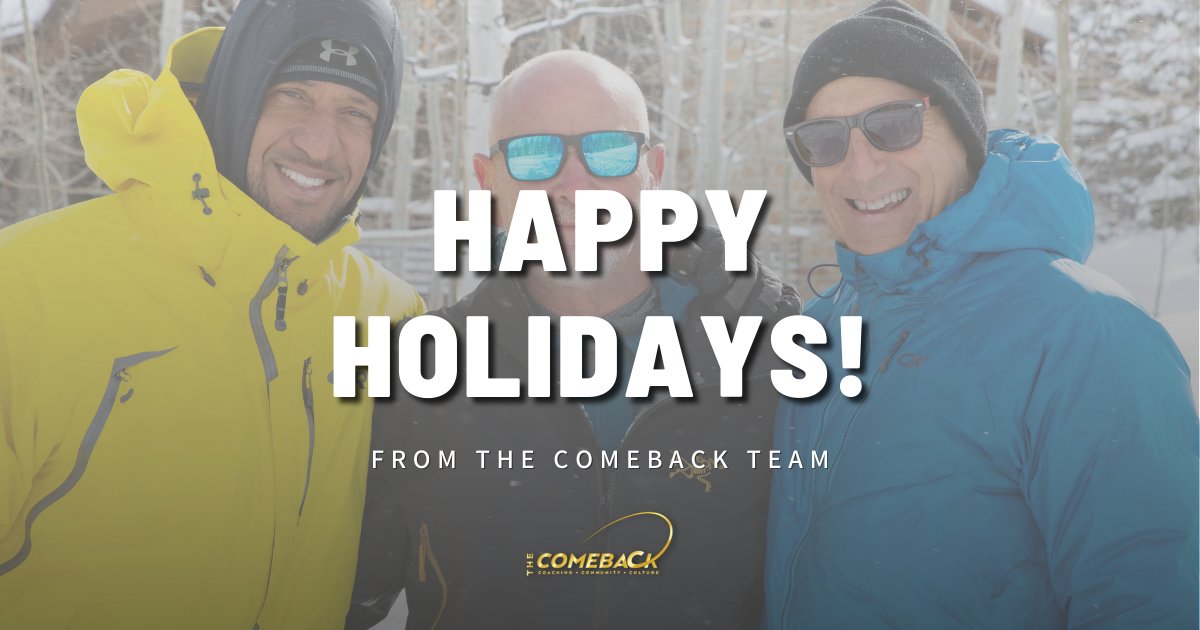 thecomebktm's tweet photo. During this season, we take time to reflect upon the good things we have… like this community we have created. Happy Holidays from your coaches here at the Comeback Team! 🎄 #happyholidays

@MassonSpine @ChuckWolfHMA @TA2claps https://t.co/aCWOJVlVWI