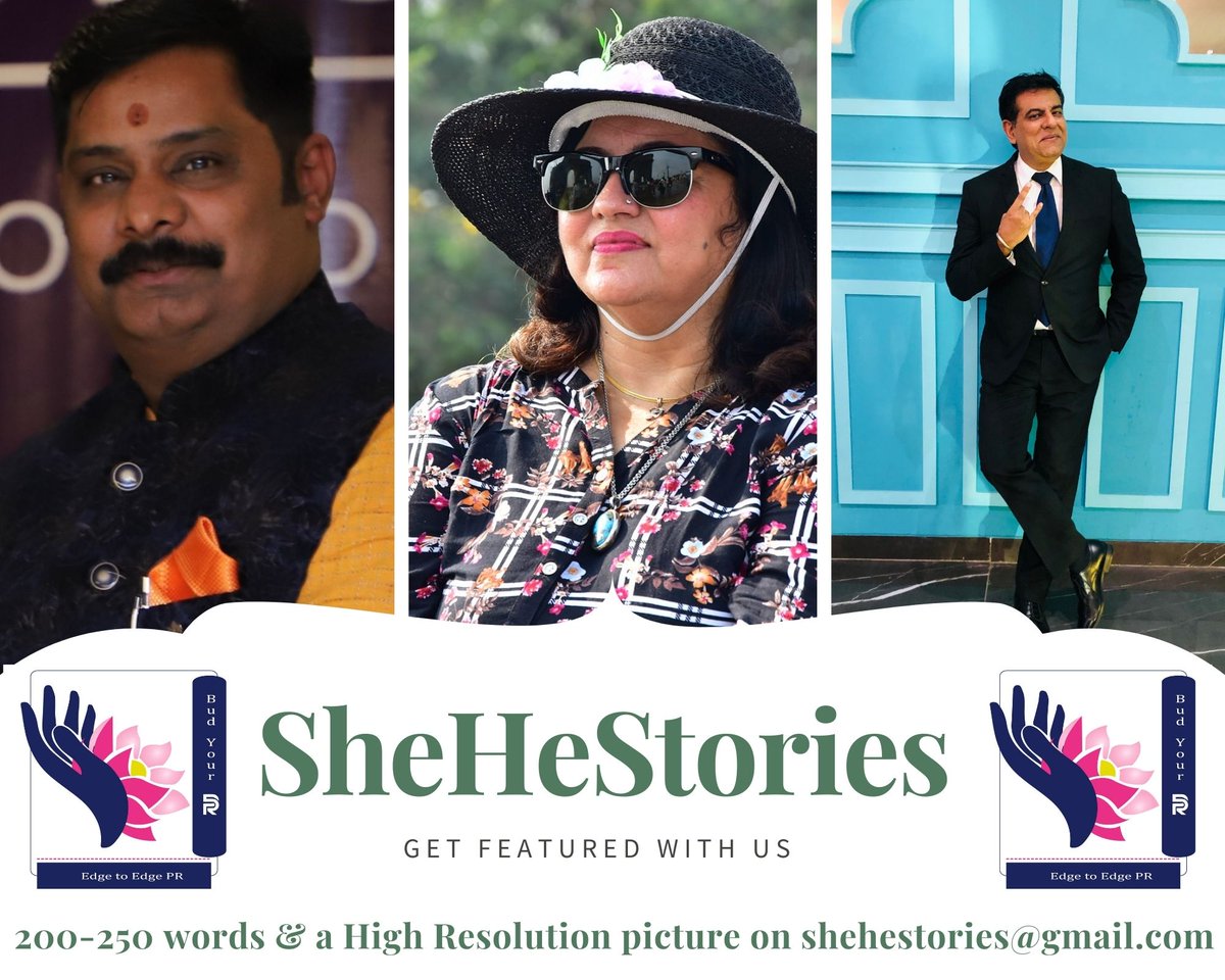 NehaKala12's tweet photo. SheHeStories is an extremely simple initiative to promote "What we do"

Send us your Profile(200-250 words) alongwith a High resolution Pic on shehestories@gmail.com

Team Neha Kala

#SheHeStories #SHStories #NehaKalaInitiative #NehaKala #SheHeStoriesbyNK #ConceptbyNehaKala https://t.co/CuhGsTJQkd