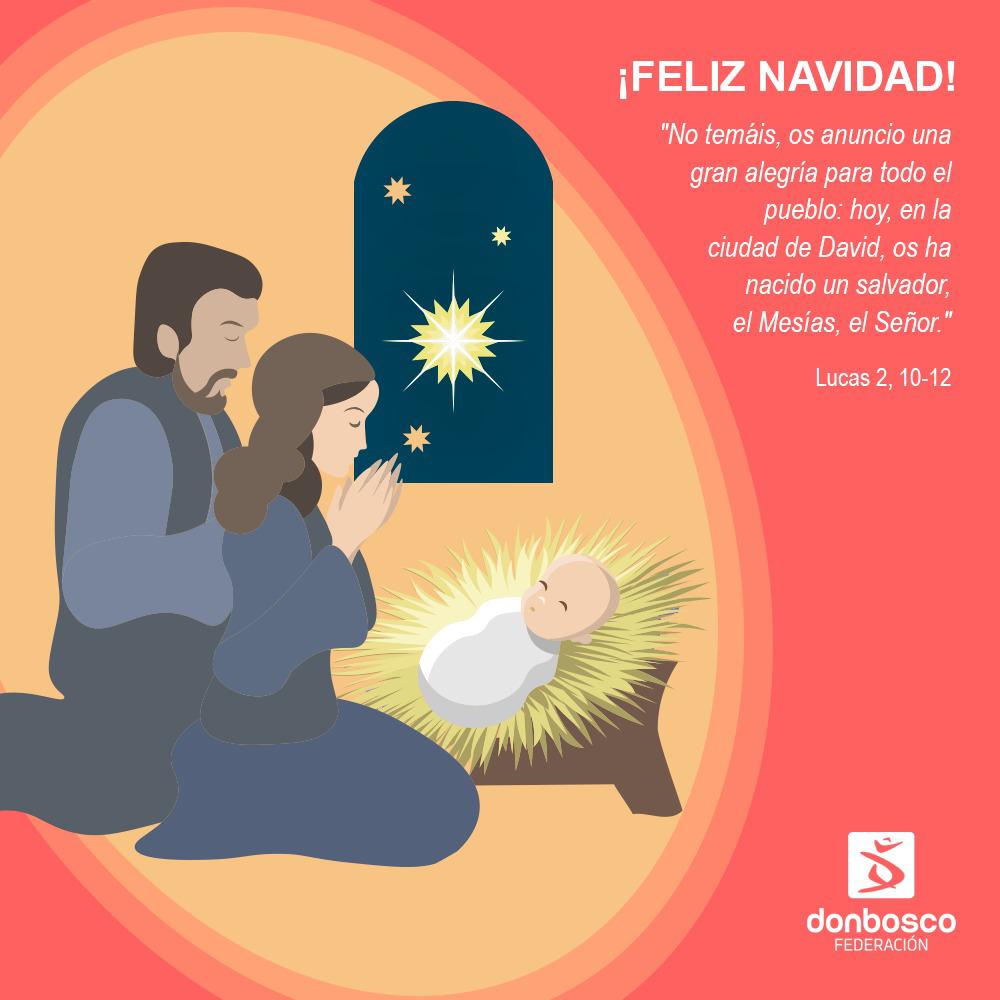fededonbosco's tweet photo. Des de la Fede Don Bosco vos enviem els nostres millors desitjos d'amor i pau 🤍

Que Jesús il·lumine el nou any amb llum i esperança 💫

Bon Nadal!  Feliz Navidad ⭐️ https://t.co/BtVaUQlFcB