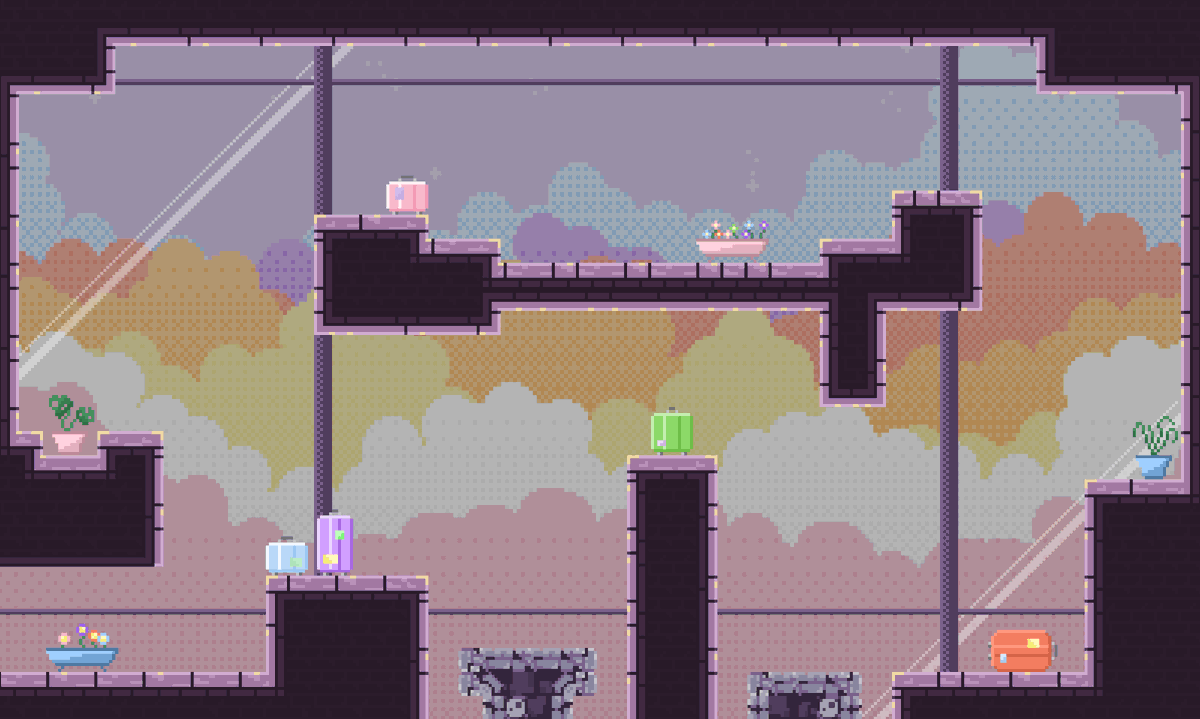 Sweetzerland is not that big of a country, but it's airport is pretty large and has huuuuuuge windows!! 

We can't wait for Mia and Mooncake to run all around the place!

#gamedev #indiedev #indiegamedev #indiedevhour #screenshotsaturday #gameart #pixelart 

🧡💜