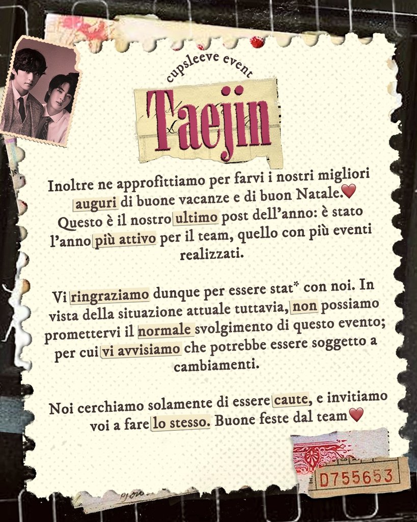 borahae_team's tweet photo. Ciao Army 💜
 
eccoci qui per un ultimo saluto prima del 2022!

In questo post vi mostriamo le anteprime dei gadget gratuiti che riceverete al nostro evento #TaeJin

↓ +info ↓ https://t.co/4aIqvtEwev
