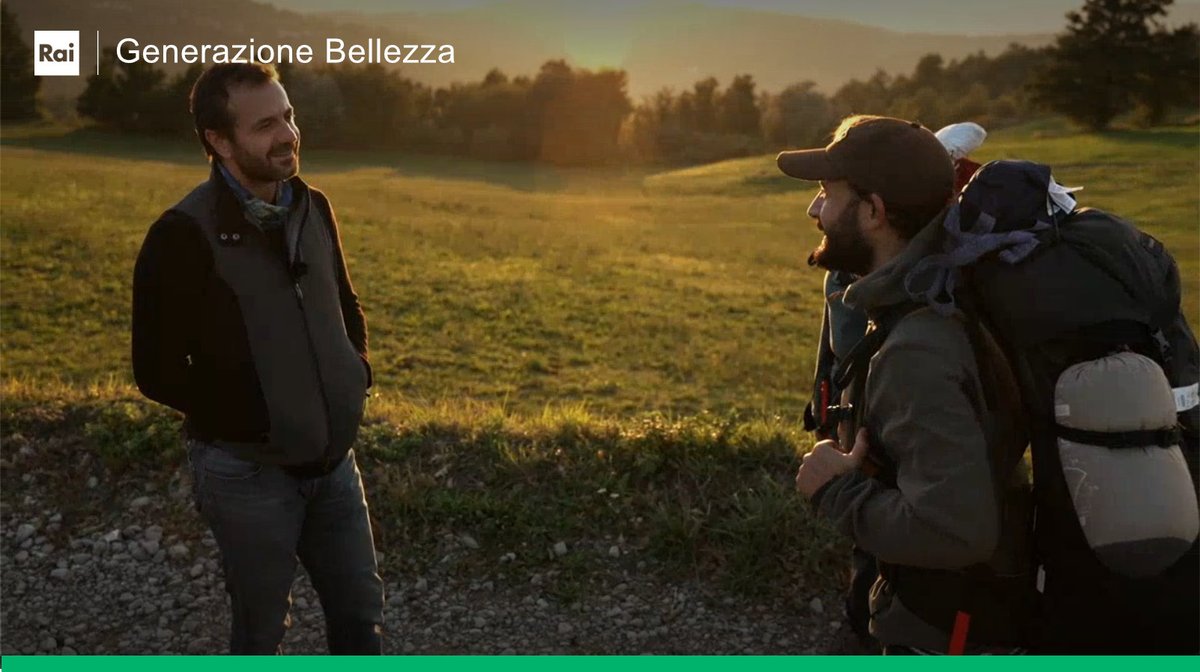 RaiTre's tweet photo. Ricomincia il viaggio in Italia alla scoperta della bellezza. Questa sera #GenerazioneBellezza parte da “La via degli Dei”, percorso appenninico che unisce Bologna con Firenze. Alle 20.25 su #Rai3 e in streming su RaiPlay -> https://t.co/lCocGJ6qOG https://t.co/tS3Mm9yMaL