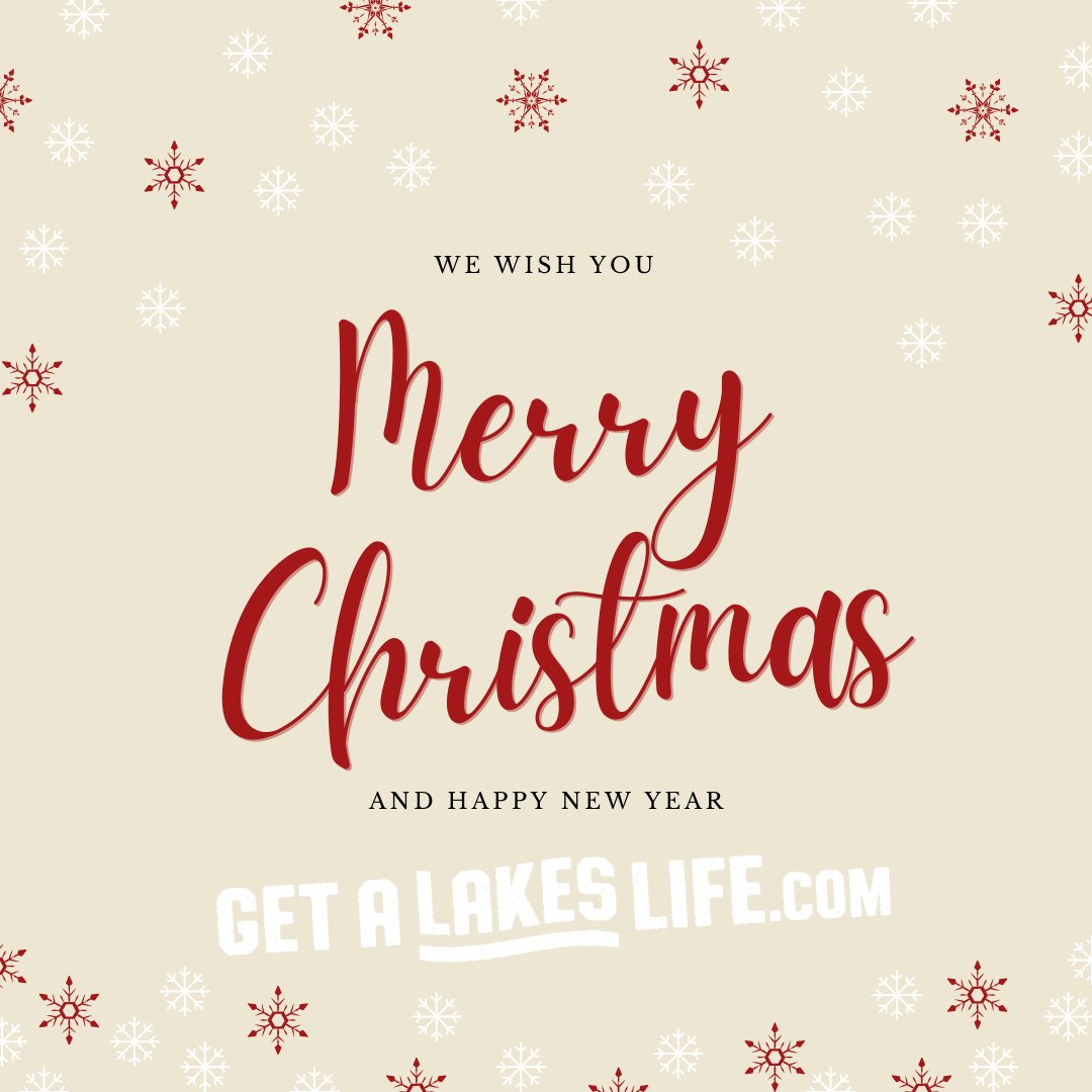 Merry Christmas to you!
#GetALakesLife #merrychristmas