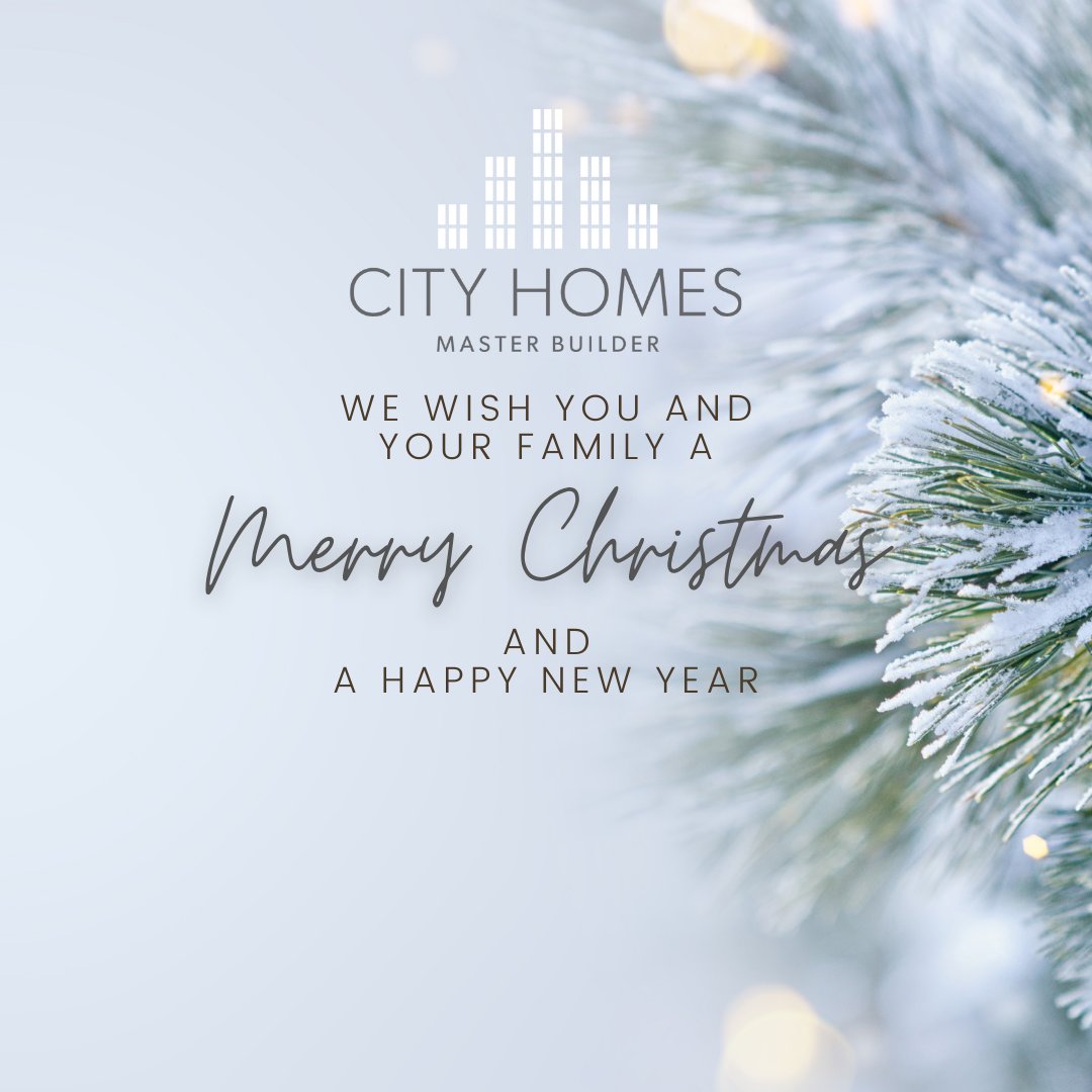 Merry Christmas to you and your family from the City Homes family! 💛🎄