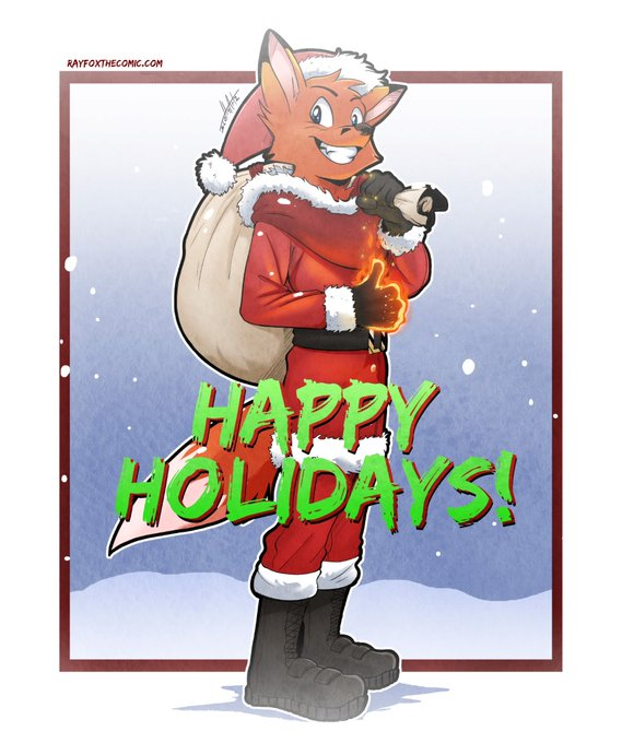 RayFoxTheComic's tweet photo. Wishing everyone a great Holiday weekend! Merry Christmas from Ray Fox! https://t.co/DhRtldV65P