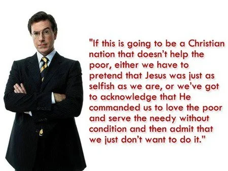 @Marina_Sirtis I always liked Colbert's quote: