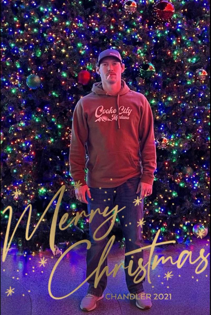 c_mack93's tweet photo. Didn’t do Christmas cards this year but my wife made this one from a drunk picture I sent her from Fremont Street two weeks ago. Merry Christmas! https://t.co/ubWCT3TGR6