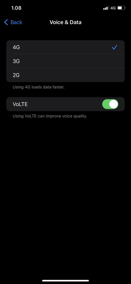 hamskii's tweet photo. @Telkomsel permisi. Saya pakai iphone 11, os 15.2. Mau tanya kenapa sinyal LTE saya hilang aloas jadi 4G di pilihan Celluler data nya? Tidak ada pilhan LTE seperti dulu. Mohon info/bantuannya. Tks 🙏🏻 https://t.co/PleXfVSiZR