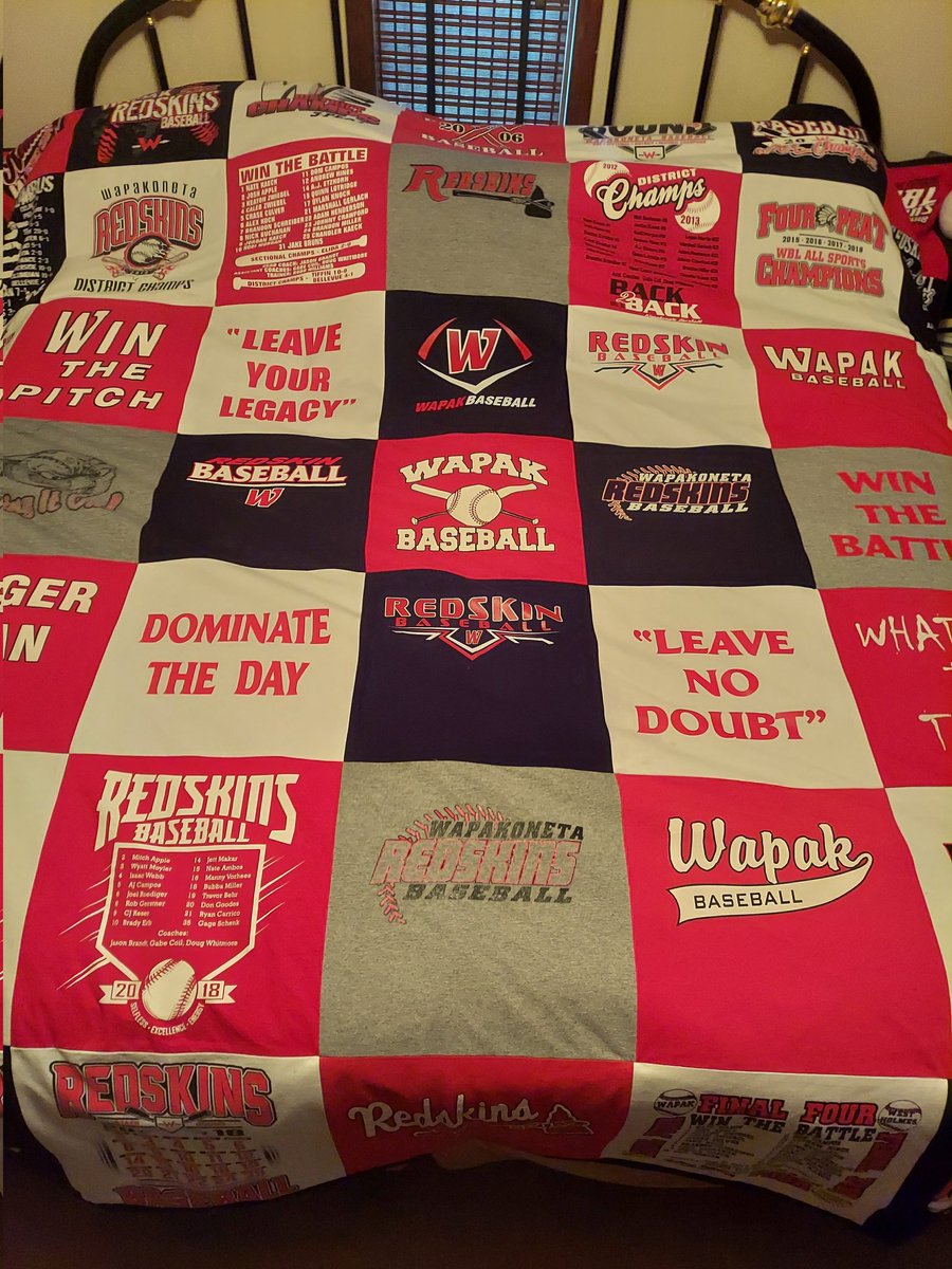 BotkinsBaseball's tweet image. My wife came through with this awesome quilt! This brought back alot of great memories. 20 years worth!
