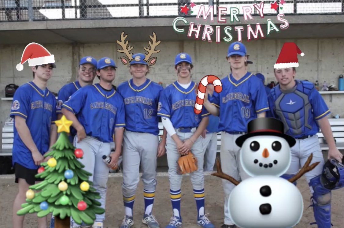 Merry Christmas from the Cathedral Baseball family!! Only 3 months until we play baseball again!