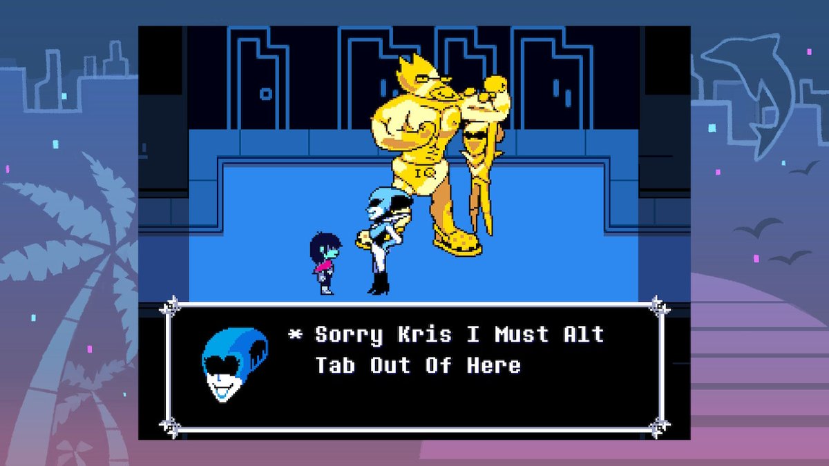 Marchew14's tweet image. thats what she said lol #deltarune #NintendoSwitch