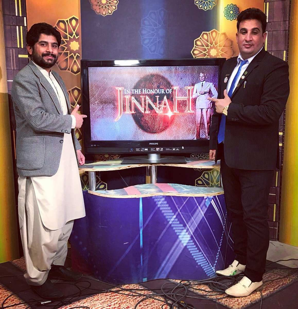 ShabbirB888's tweet photo. PTV a Historical Program. I feel proud today I discussed my Quaid's Life. 
Thank you so much honorable Senior Anchor Person Sir Saleem Baloch . 
#PTV, #QuaideAzam #Tanzeem #Ithad #Eman #ISPR #DefenceofPakistan #PakistanZindabad #YouthLeader https://t.co/EL0JXgrVs6