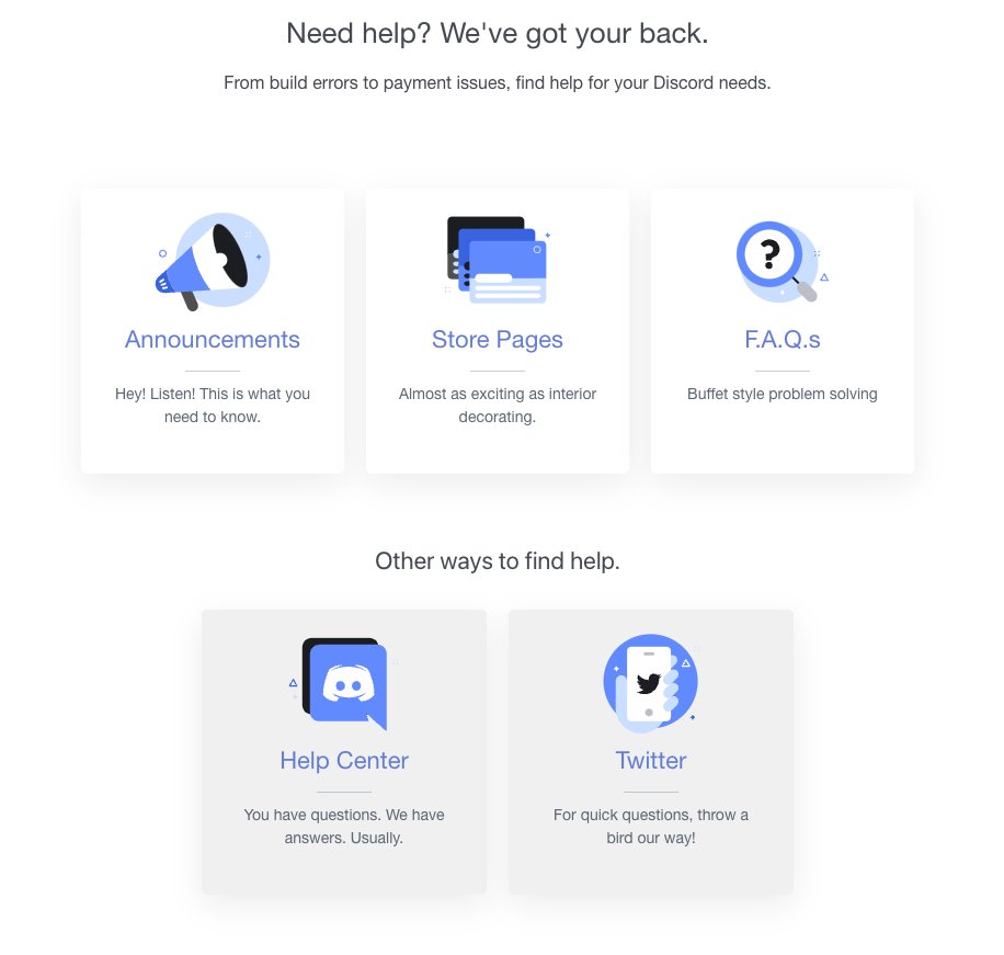 TraderJoesMum's tweet photo. WORST. SUPPORT. PAGE. EVER. @discord
You OPENLY display your lack of care or productive spirit here;
"Discord Help Page. Useless as Wallpaper in keeping out the Storm. UI Written and made by a 15 Y/O who just wanted to pass"
#freetipblue https://t.co/boKt0uyAni