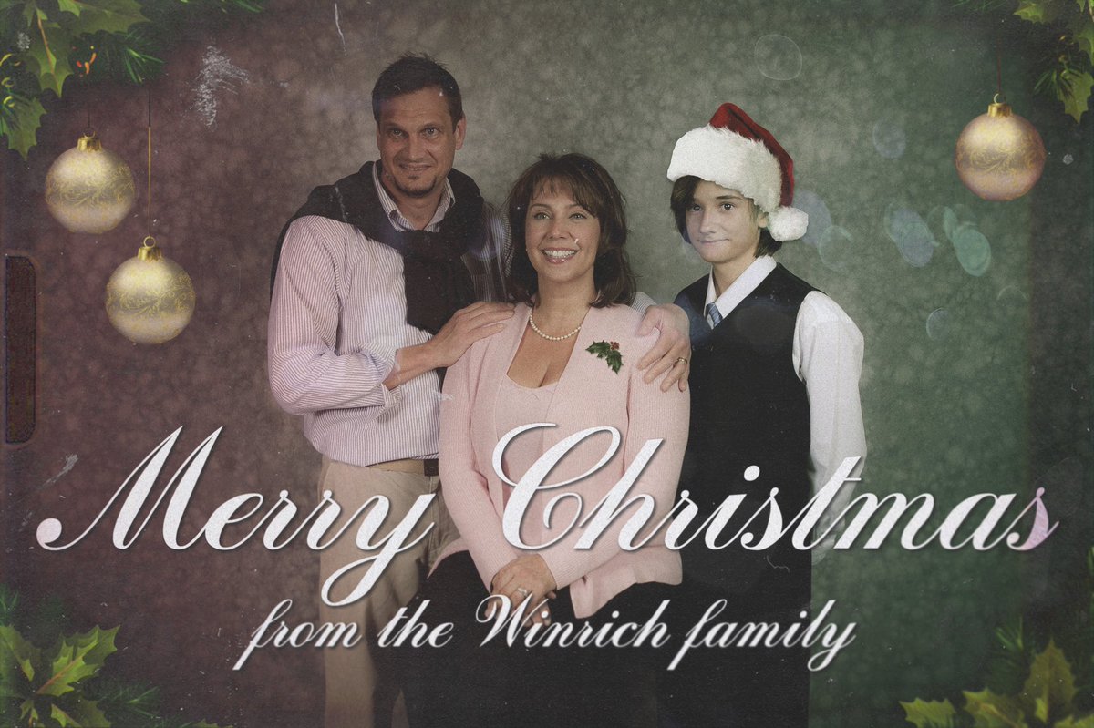 Merry Christmas from the Winrich family! May the holiday season be filled with good memories.