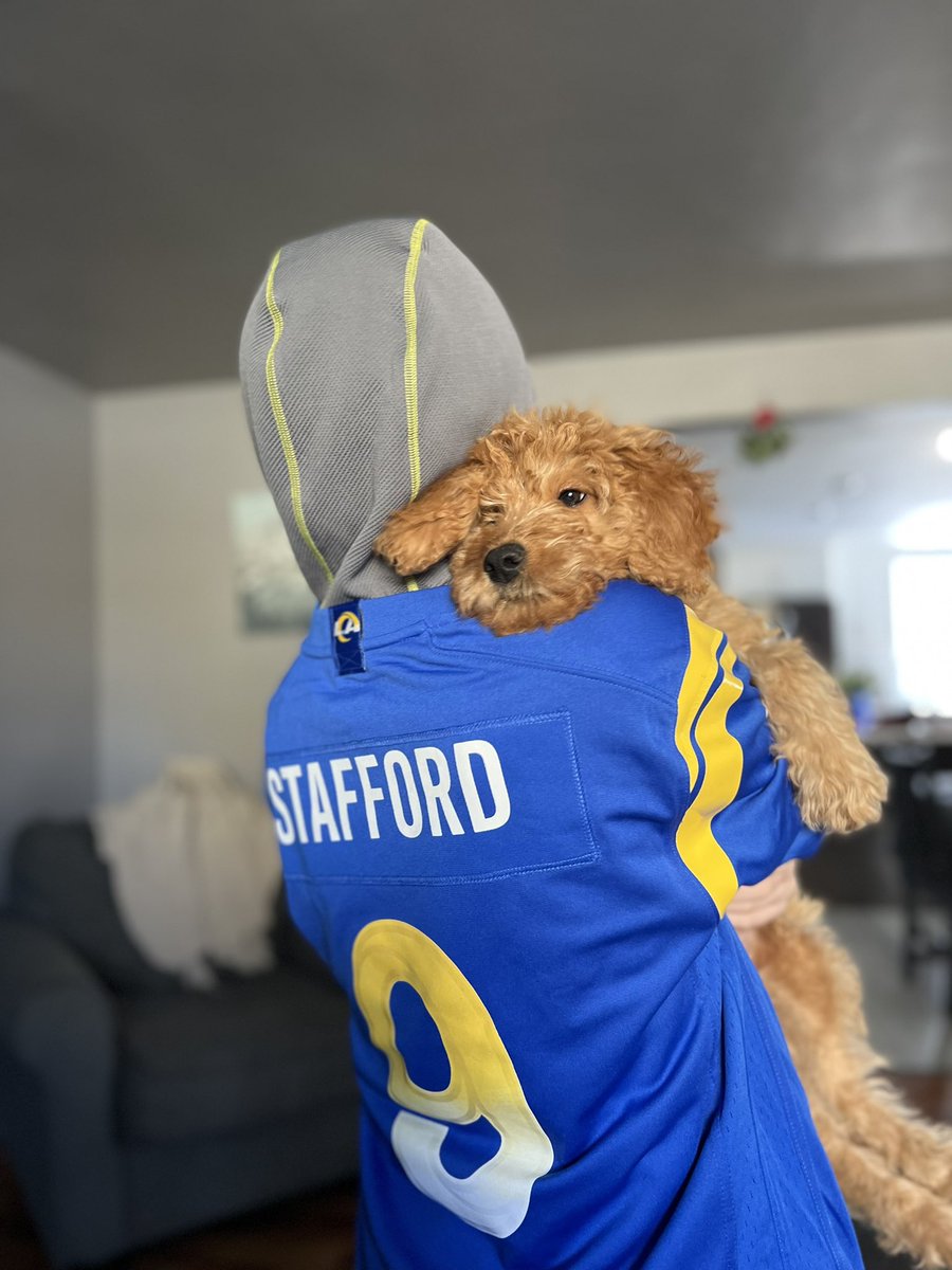a_gleason8's tweet photo. We love our Lions, but this guy is still a @matt_stafford9 fan! Merry Christmas! https://t.co/tXbi5Ue1Vl