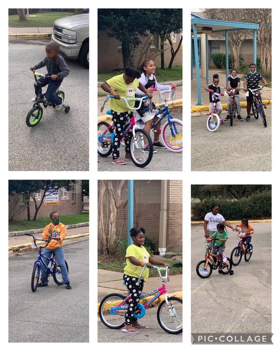 Spent my morning with my pops passing out bikes to kids❤️🎄