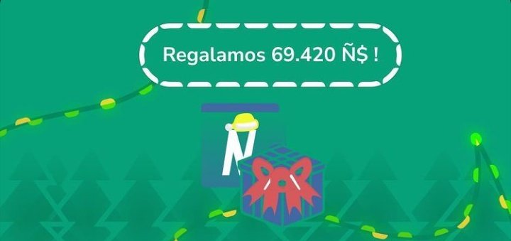 nieripesos's tweet photo. ÑE ÑE ÑE! FELIZ ÑAVIDAD!!! Regalamos 69.420 Ñ$! Ya te bajaste la app?  https://t.co/IDobpCULaD https://t.co/06QTya61Fc