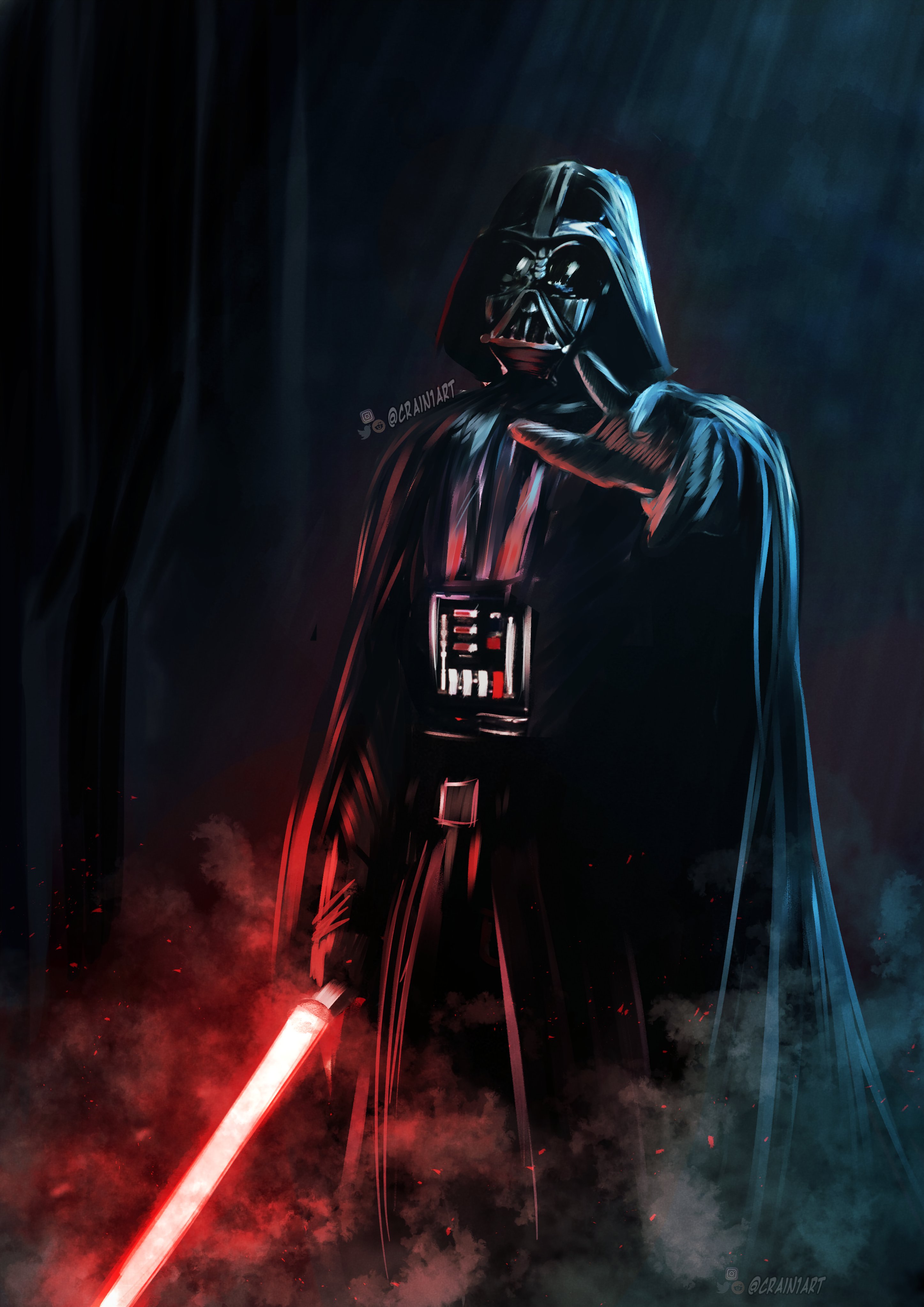 Defecte Gevangene Eerlijk Crain Art on Twitter: "Darth Vader - FanArt #StarWars #Darthvader #Darkside  https://t.co/teSYgenZ0E" / Twitter