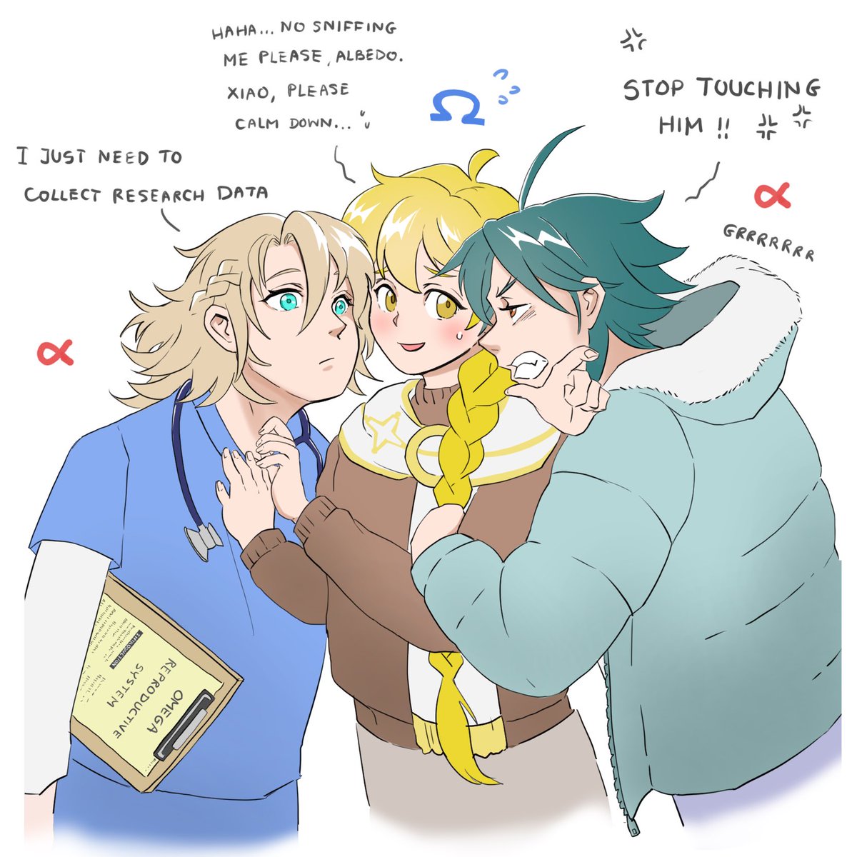 KaeyaMilk's tweet photo. Daily modern life of omega Aether, a colleague student who accidentally become a roommate with 2 alpha friends.
#XiaoAether #albeaether https://t.co/corGwoy02j