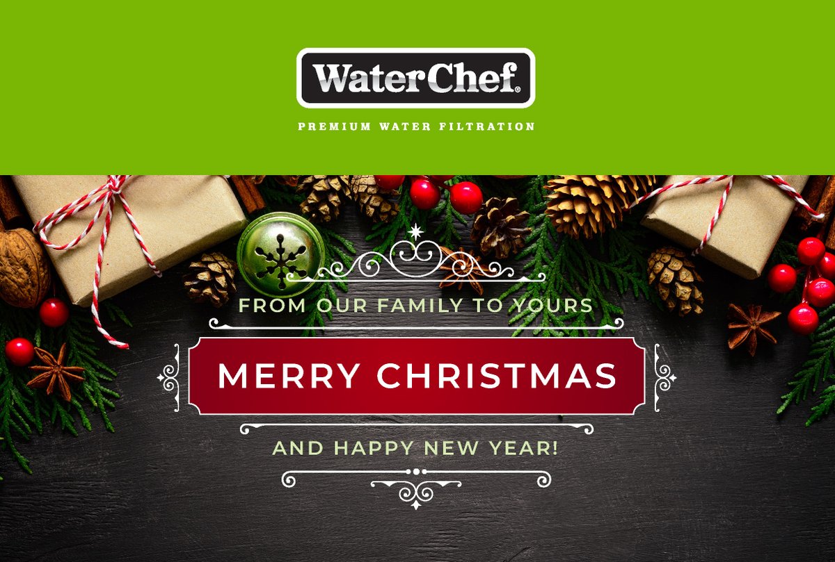 WaterChefFilter's tweet image. Merry Christmas Everyone!!! We hope your day is full of love and your New Year is filled with joy. #WaterChef #MerryChristmas