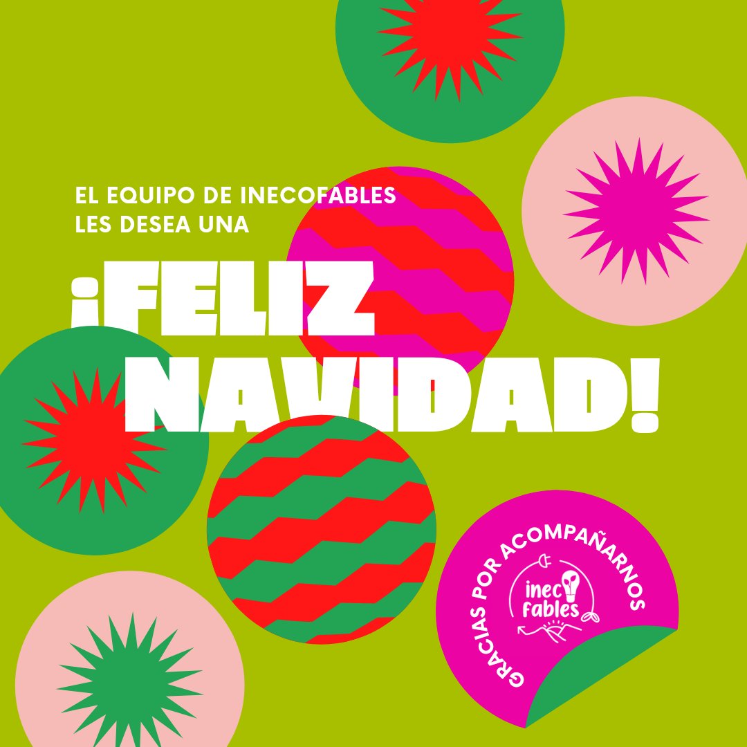inecofables's tweet photo. El equipo de Inecofables les deseamos una feliz Navidad 🙌🥳
(Ojo con la basura, los vigilamos 👀)
#inecofables #feliznavidad https://t.co/XXKHZouDxR