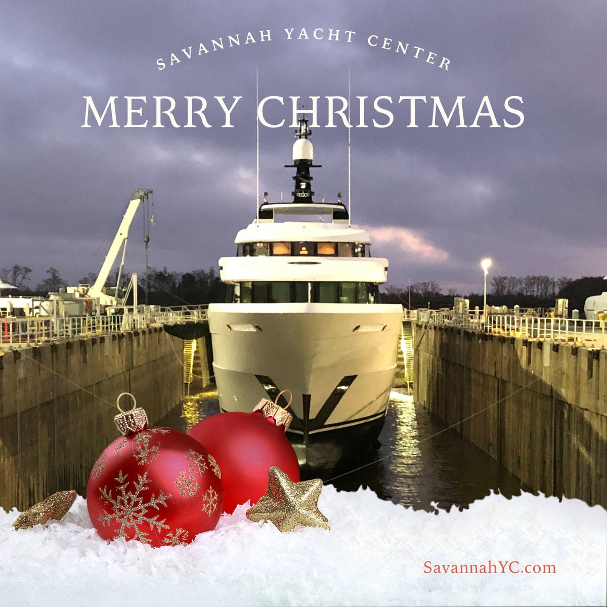 SavYachtCenter's tweet photo. May your heart and home be filled with all the joys this season brings. Merry Christmas from Savannah Yacht Center.
#Superyacht #Megayacht #RefitandRepair #Shipyard #Refitshipyard #Yachting #MegaYachts #superyachtrefit https://t.co/OU6caV7Z1B