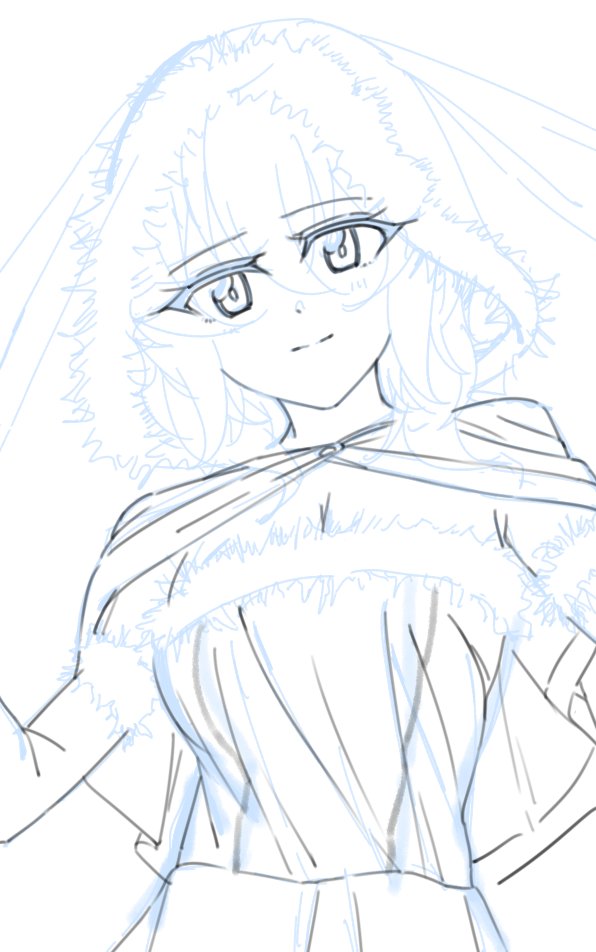 恐らく頓挫するであろう作業途中の絵 