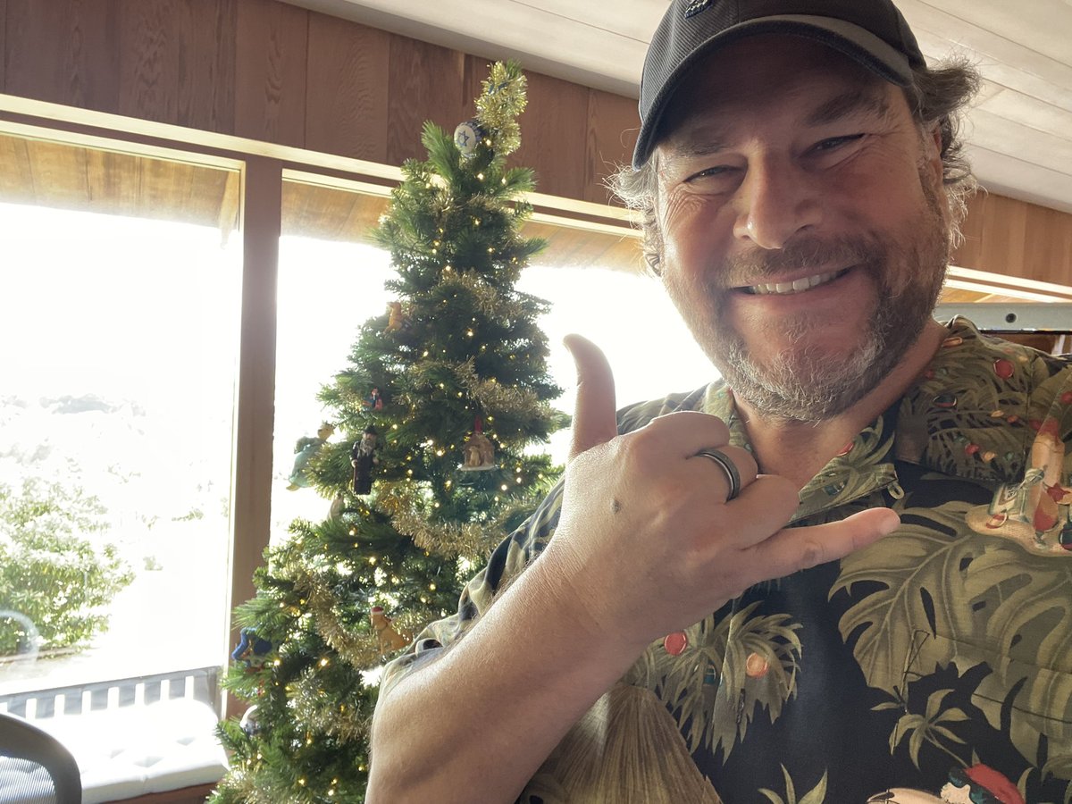 Benioff's tweet photo. Merry Christmas to all my Ohana. May your 2022 be filled with health &amp; happiness. ❤️🎄 https://t.co/GohYVR5dpt