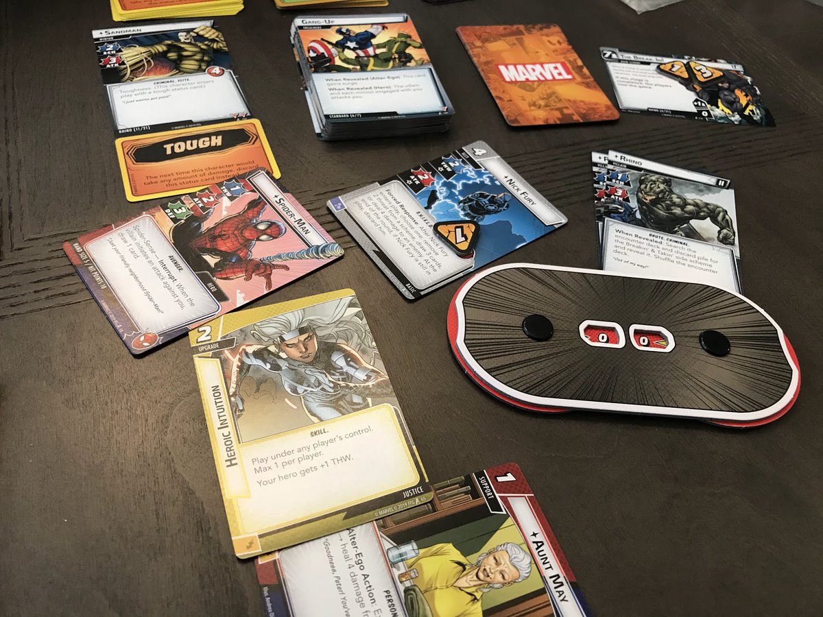 boardgamecrock1's tweet photo. #TOP100 #boardgames
1 - Marvel Champions @FFGames (1 in '20)
And here it is...for the 2nd year in a row, Marvel Champions is my #1 game. Since Dec19, this has hit my table every single month. 24+ heroes, 15+ villains, campaigns...I have now found a deep joy in #deckconstruction https://t.co/vQPlLjbUSj