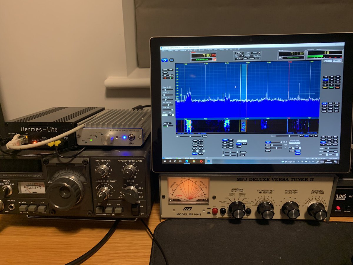 YT21YOTA coming in nicely on the Hermes Lite with Thetis.