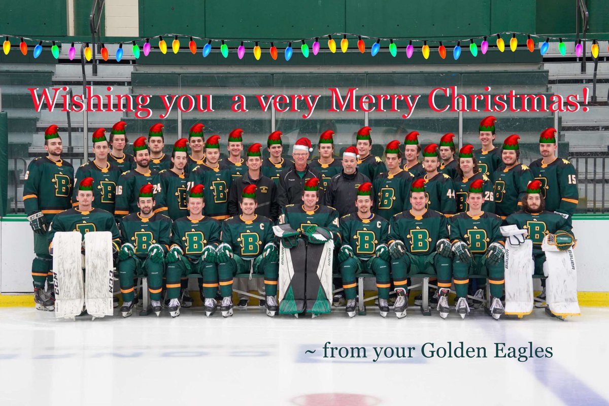 On behalf of the 2021-22 Brockport Golden Eagles, we want to wish you all a Merry Christmas and a Happy New Year!