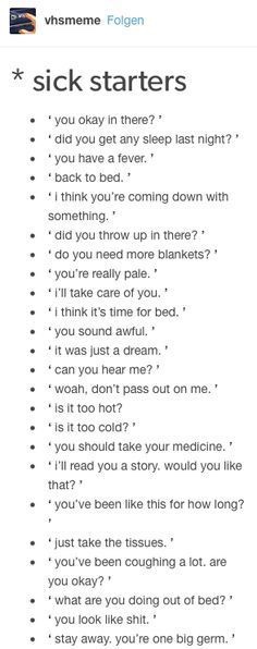 JustARandomBish's tweet photo. More rp starters because I’m so fucking bored
Passing out/Sickness tw-
Put ‘reverse’ if you want him taking care of you and not the other way around https://t.co/PpnYmh3Qml