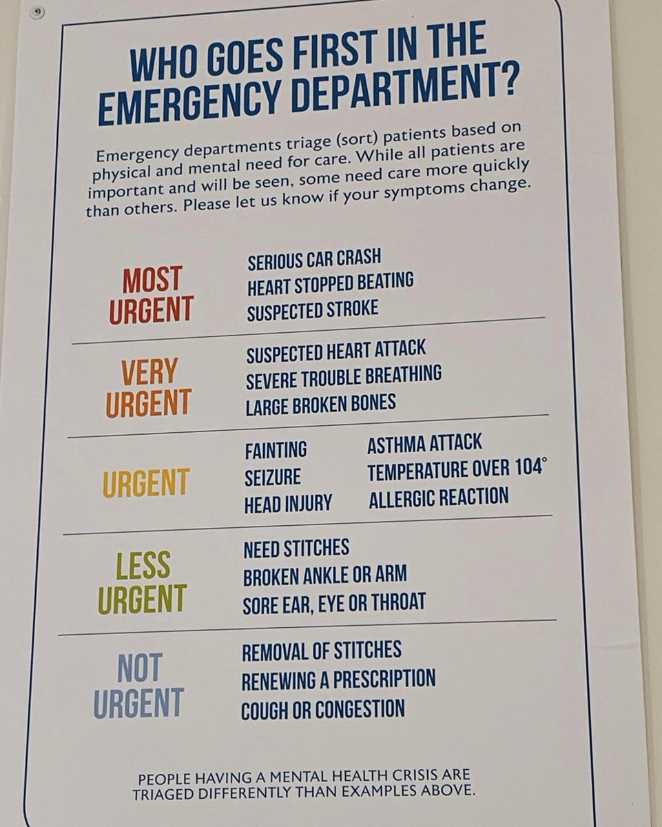 jtrebach's tweet photo. curious to hear peoples thoughts on this sign in an ER… https://t.co/SauDyJJa9L