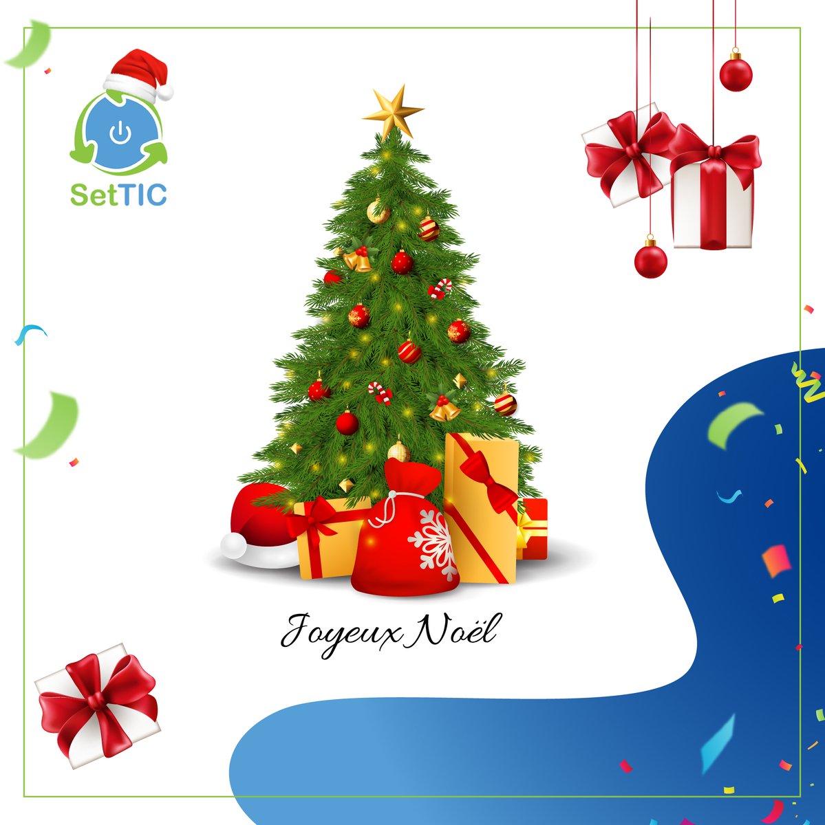 settic_sn's tweet photo. SetTIC et toute sa team, vous souhaitent un joyeux noël.
--- --
Bonne #Fête.
--- 
#Noël
#SetTIC
#Recyclage https://t.co/3pKoZu3aoF