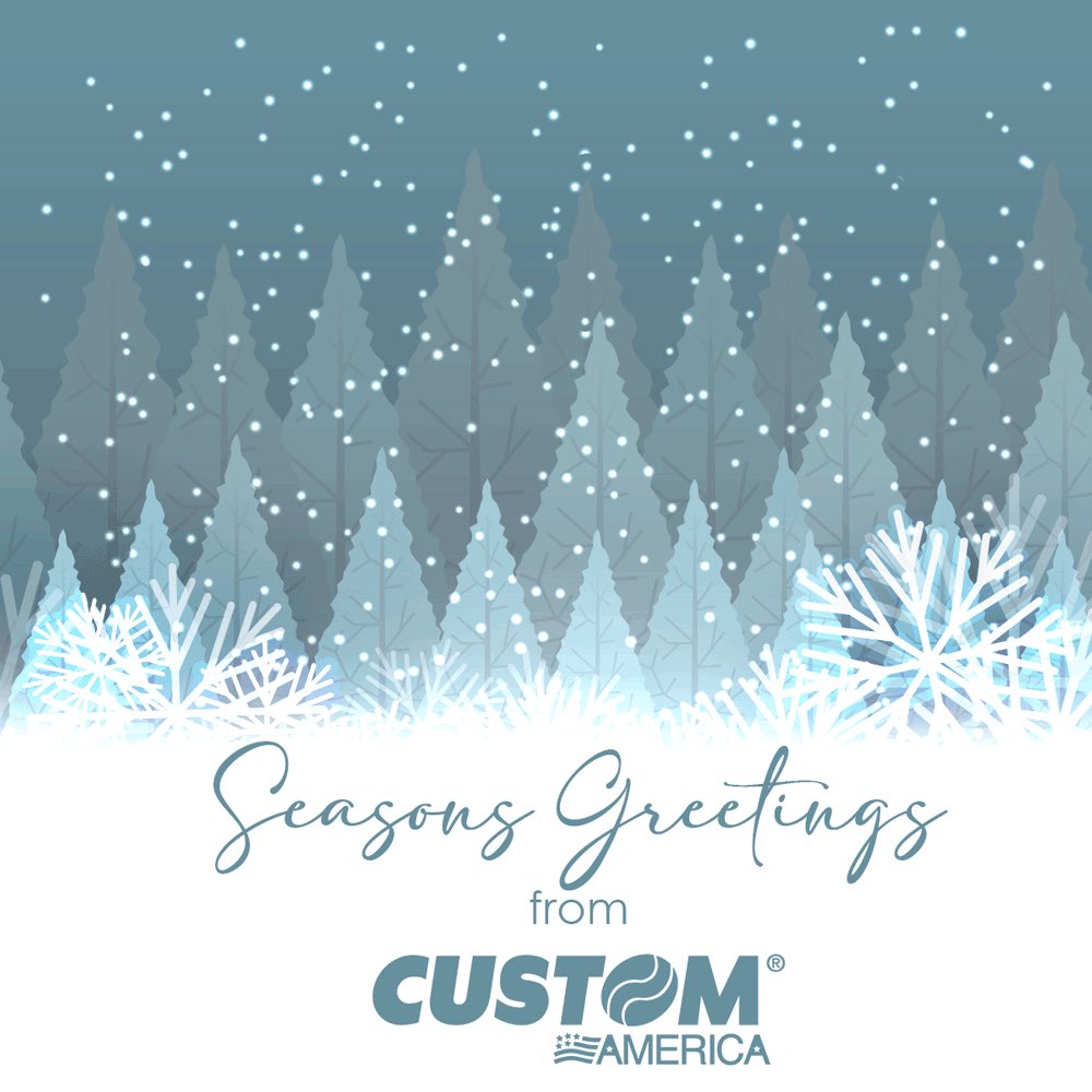 Wishing you a #merrychristmas and a joyful #newyear2022! Best wishes from your friends at Custom America Inc.