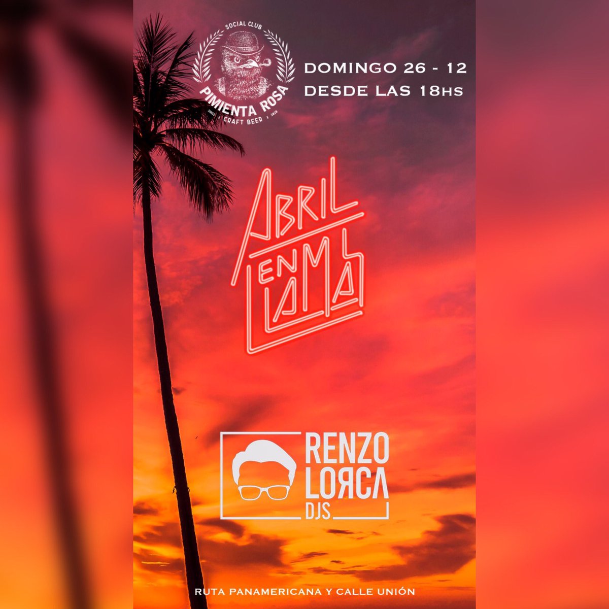 Venite a despedir el año bailando✨Mañana hay rock sunset en Pimienta Rosa 🍻y con la magia de Renzo Lorca✨

⏰ 18:00hs //📍 Pimienta Rosa Craftbeer - Panamericana y calle La Unión - Desert Mall (detrás de la YPF, frente a Desert Pub) // 🎫 Gratis!