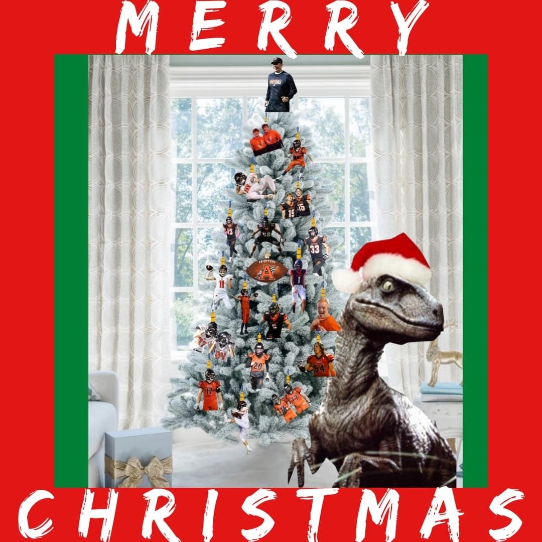 CoachEvanDreyer's tweet photo. Merry Christmas from the Raptors!!! Thank you for the 2021 seniors!!! #WorkWins #FirstClassParents #FirstClassPlayers #FirstClassCommunity https://t.co/XEHp5Dpk0E