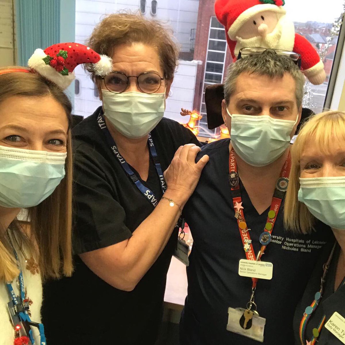 Leic_hospital's tweet photo. At Christmas, something magical happens in hospitals. Teams mend bones and save lives but also help fix loneliness and sadness with a sprinkle of joy. Thank you #TeamUHL for the holidays and weekends, celebrations and nights of bringing your best for others. You are our NHS. https://t.co/eqs7WmDz4w