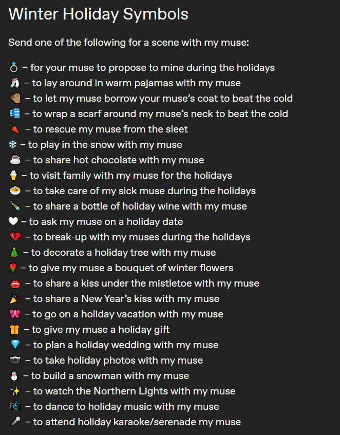 OOC; starlight interactions!