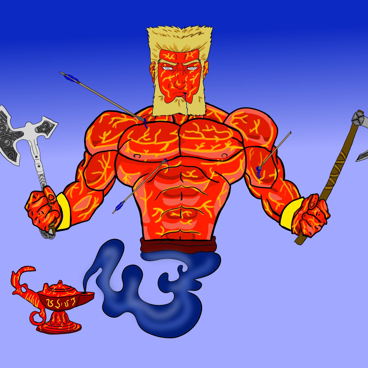 GenieGenio's tweet photo. AUCTION!!🔥🔥
First viking-genie!!
Genie#27 (Berserker)🧞💪🏼
We start the bid with: 20A
Minimum increment 5A
Close in 24 hours
* No snipe rules, if last second bid, it extends by 5 minutes. GOOD LUCK🍀🍀
*For the bid to count rt, like
#algo #algonft #NFTartist https://t.co/pF2kaEEijv