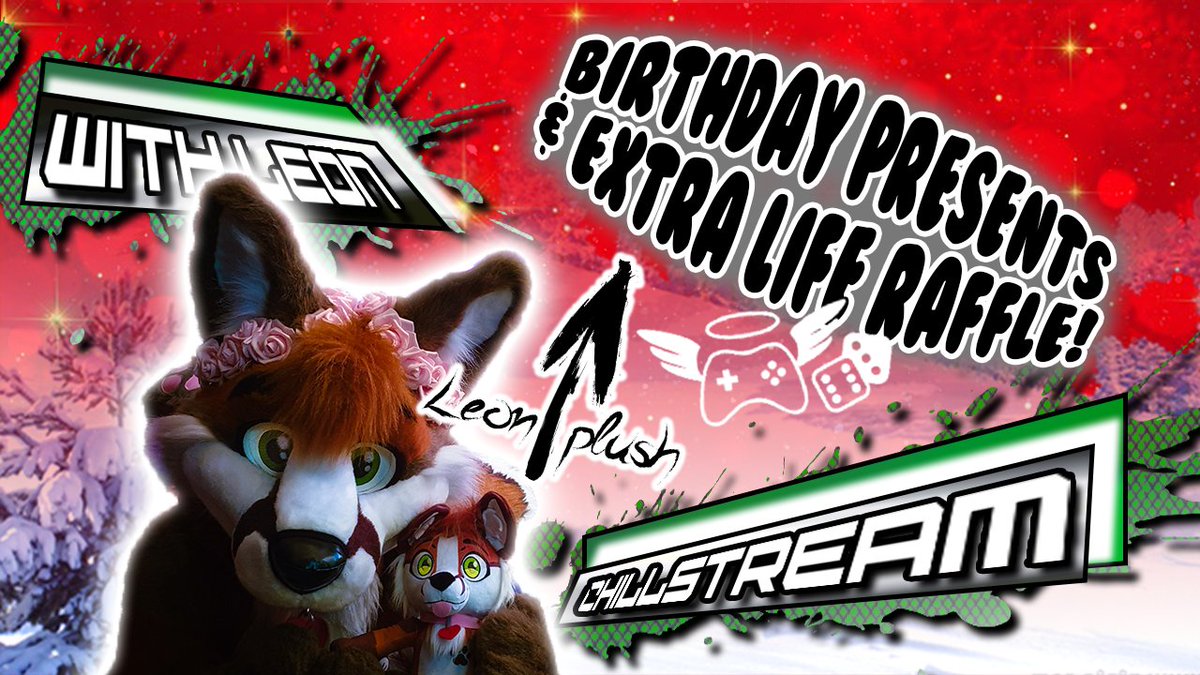 Leon_the_Fox's tweet photo. Last 2 hours of my birthday I'm going to spend it in suit with you! 🦊 It's that time to open up the few presents I received and to be that fatal day... for the EXTRA LIFE RAFFLE to win A LEON PLUSHIE! 🧸

Stream @ 4PM EST 🕓 / 10PM CET 🕙
See ya in 1hr!!!
https://t.co/TWbr3M5DL4 https://t.co/2QifbO7hG9