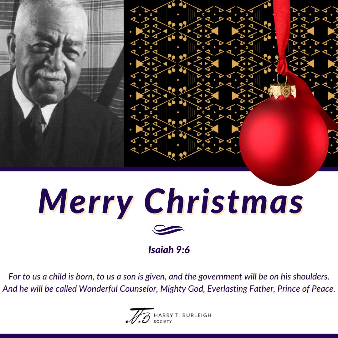 Harry T. Burleigh Society tweet media