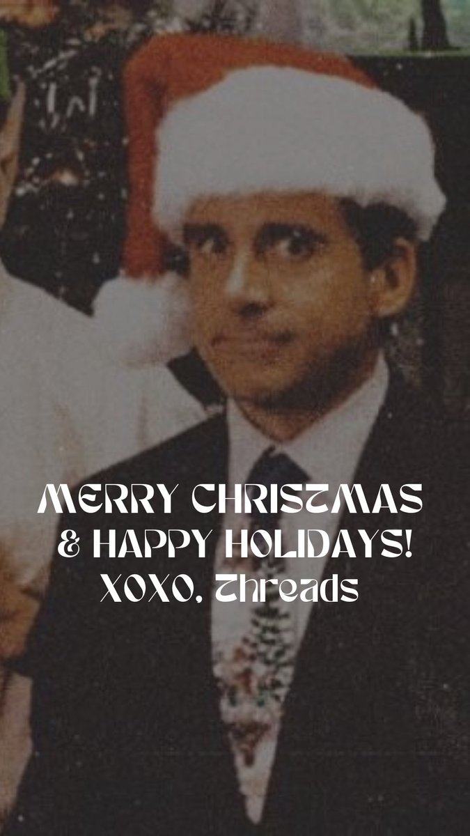 shopthreads's tweet photo. merry christmas 
xoxo, threads❤️ https://t.co/eBWqFBIV6M