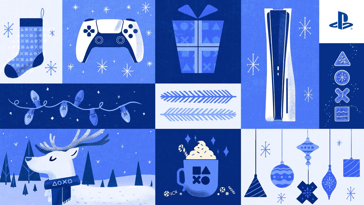 PlayStation's tweet photo. PS Blog and our friends across the industry wish you and yours a happy holiday: https://t.co/38BeTcS8Ly https://t.co/uyipptBGcI